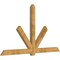 Ekena Millwork Kennewick Rough Sawn Timber Gable Bracket, Western Red Cedar, 108"W x 63"H x 4"D x 6"F, 14/12 Pitch GBW108X63X0406KEN00RWR - alternate 4